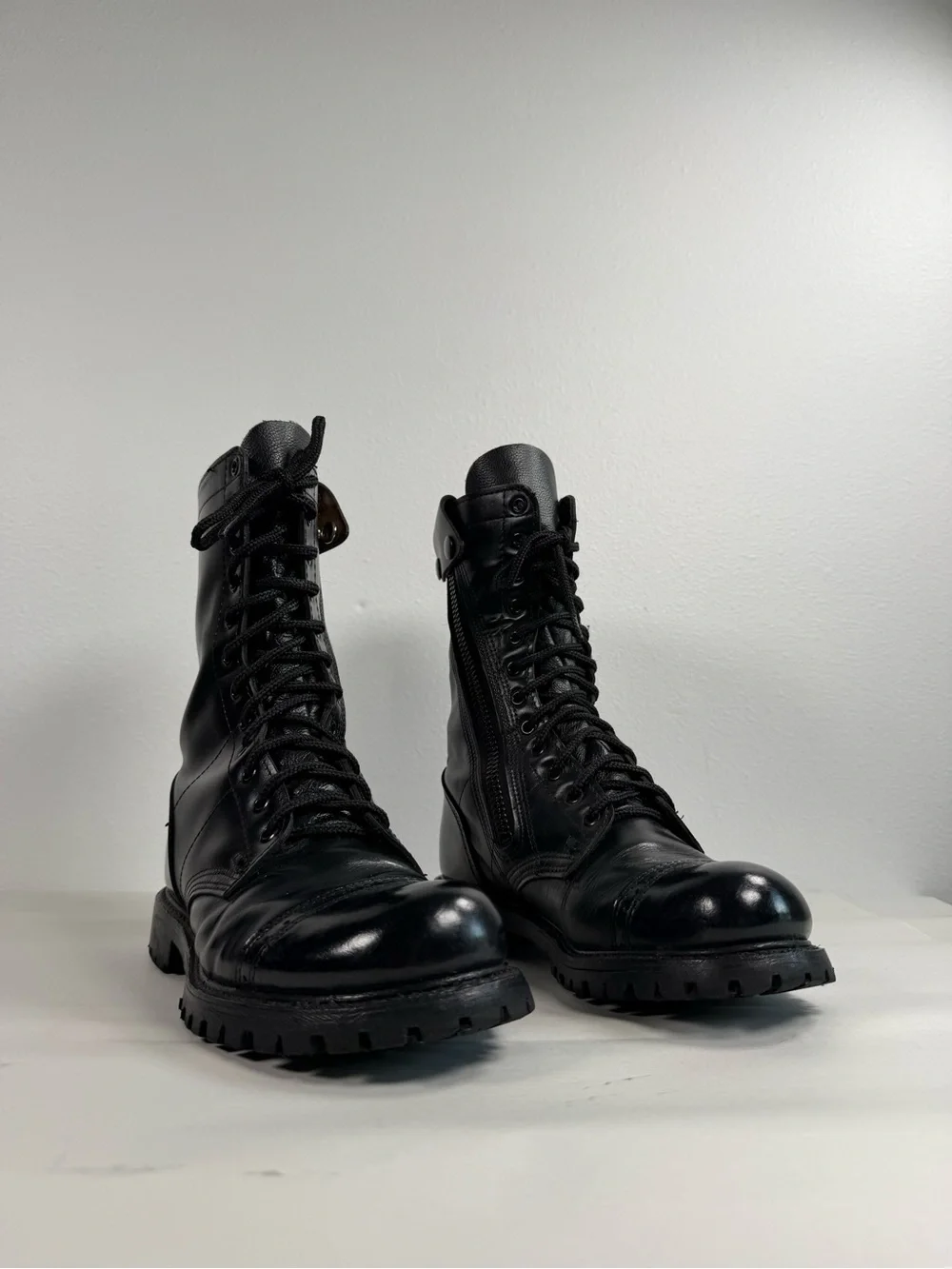 Corcoran Men’s Jump Boots Size 9 M Side Zip Black Leather #985 Made in USA